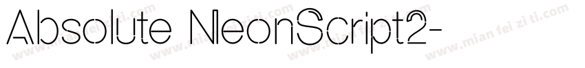 Absolute NeonScript2字体转换